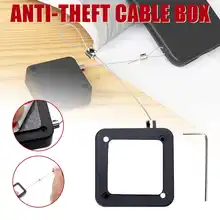 1,5 м выдвижной Противоугонный выдвижной провод коробка Recoiler квадратный защитный стальной кабель