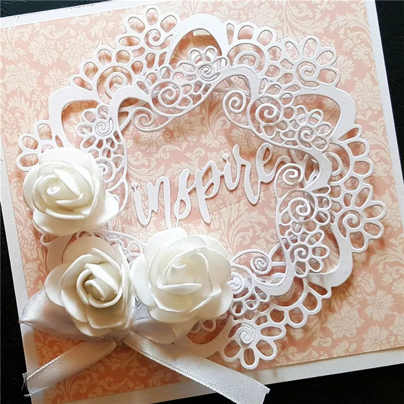 

InLoveArts Double Circle Frame Metal Cutting Dies Scrapbooking Album Die Cut Embossing Stencil Decor Dies 2019 New