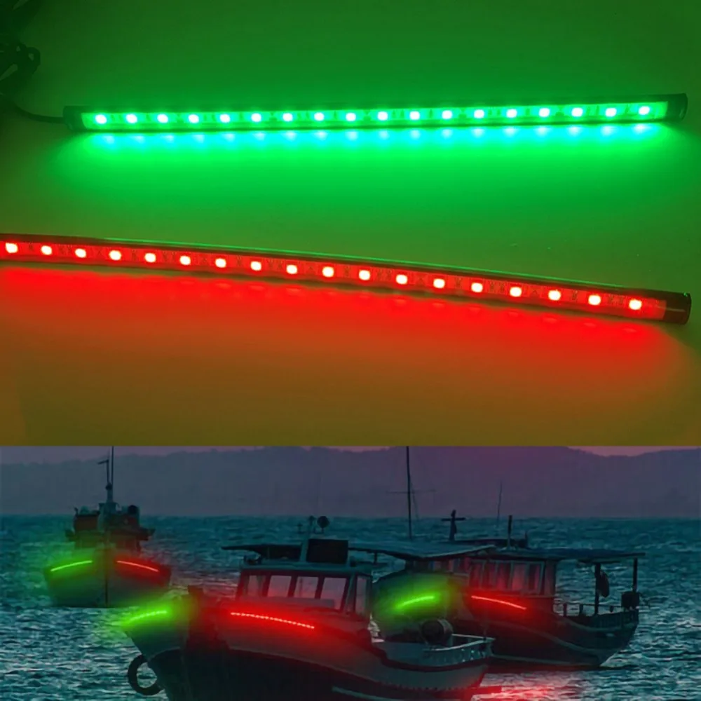 2 шт. красный/зеленый 12 в 18* Светодиодный навигационный светильник водонепроницаемый автомобильный морской принадлежности для лодок аксессуары для лодки навигационный светильник s
