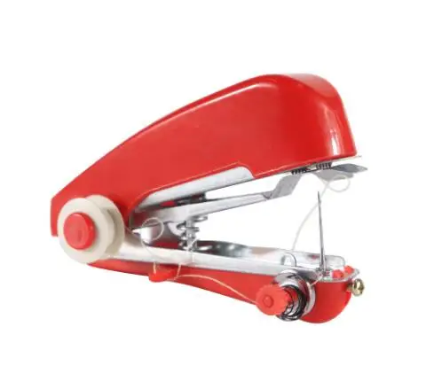 1 Sewing machine red Мини Портативная швейная машина портативная швейная машина цветные нитки для швейной машинки Набор домашнего шитья DIY многофункциональная швейная коробка ZXH - Цвет: 1 Sewing machine red