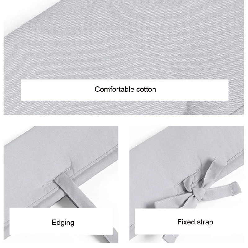 Baby Crib Rail Cover Newborn Cot Bed Bumper Breathable Protector Padded Infants Safe Teething Guard Wrap 3 Pcs/Set