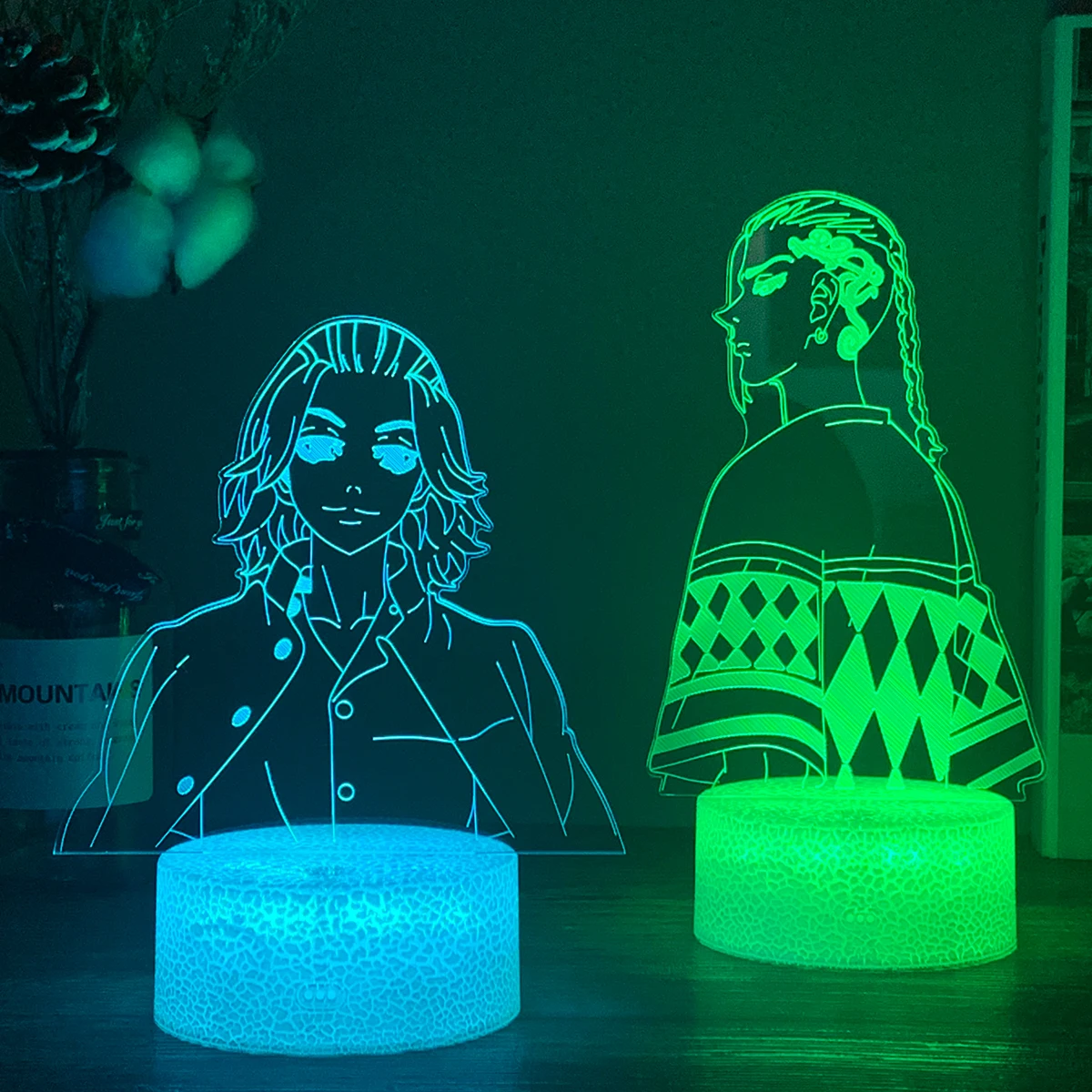 Led Lamp Tokyo Revengers Mikey for Child Bedroom Decor Night Light Birthday Gift Room Table Anime 3d | Лампы и освещение