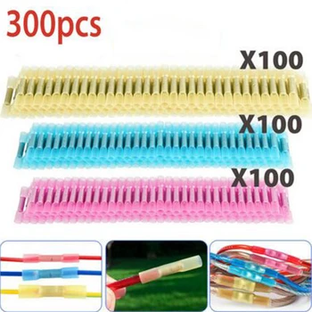 

300Pcs Heat Shrink Insulated Butt Crimp Splice Wire Connector Terminals