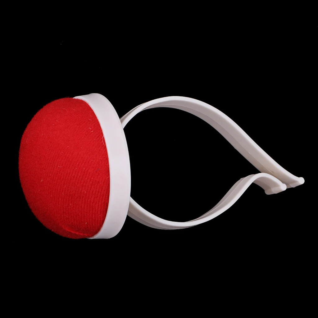 Red Needle Sewing Pin Cushion Wrist Strap Tool Button Storage Holder, 1Pcs