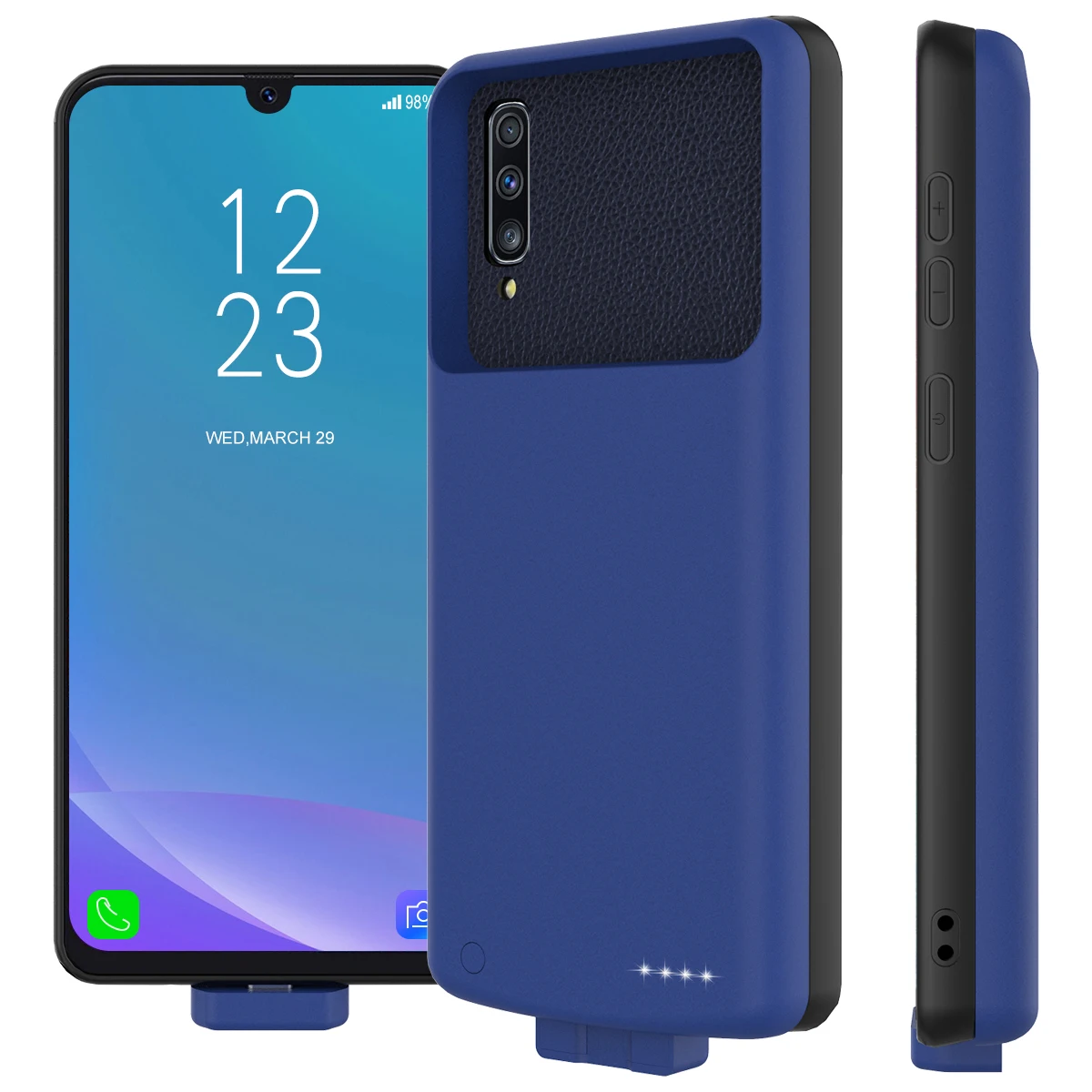 Для Samsung Galaxy A50s A30s чехол для батареи TPU съемный 7000mAh запасная зарядка PowerBank