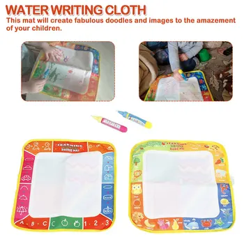 

29 * 29 cm Water Doodle Mat Drawing Book & 2 Magic Pens Animals Theme Learning Educational Painting Board Toys for Kids Xmas Gif