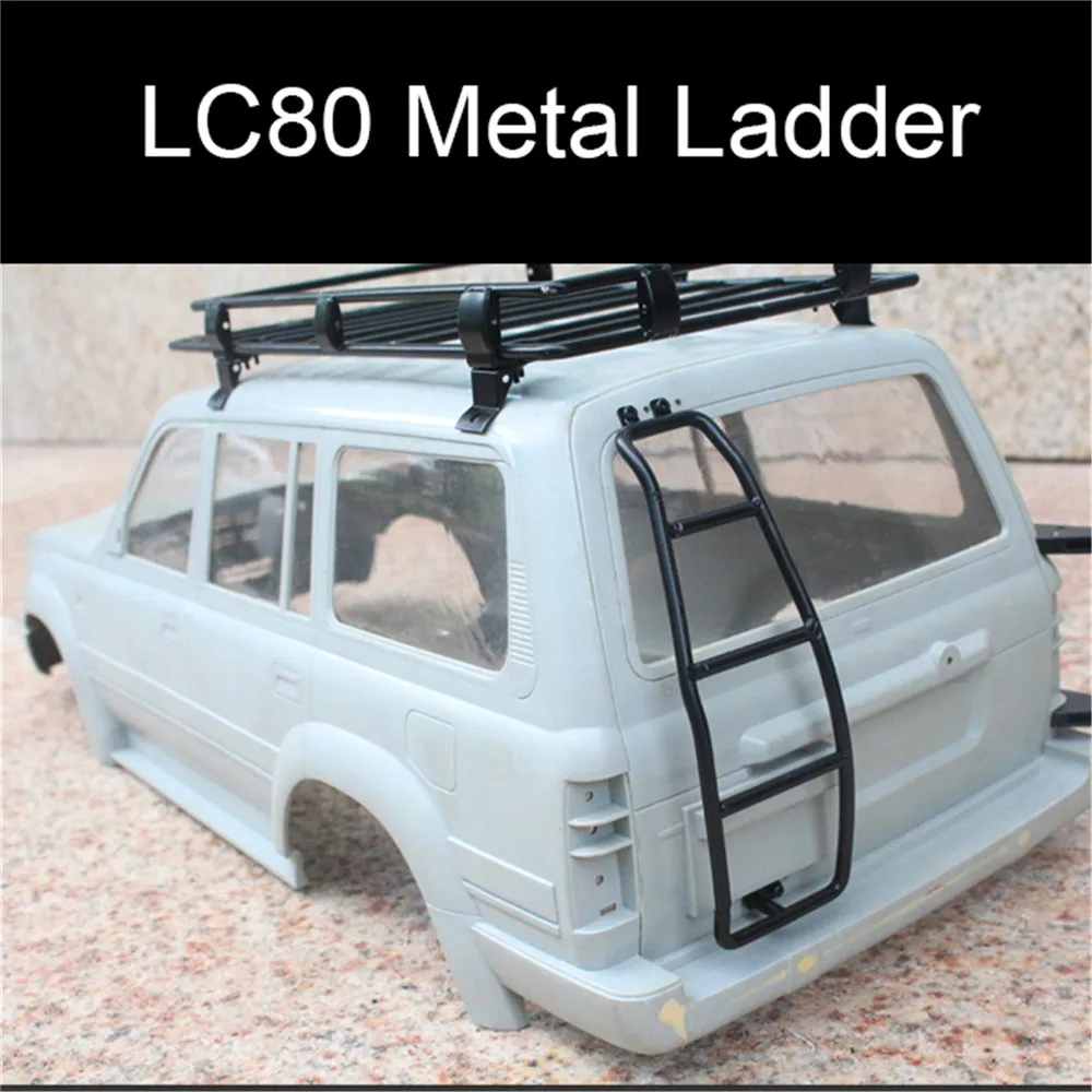 Радиоуправляемая металлическая лестница для 1/10 LC80 TRX4 SCX10 2 II 90046 JEEP RC Rock Crawler аксессуары игрушки модель стремянка