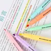6Pcs/Set Double Head Fluorescent Highlighter Pen Markers Pastel Drawing Pen for Student School Office Supplies Cute Stationery ► Photo 3/6