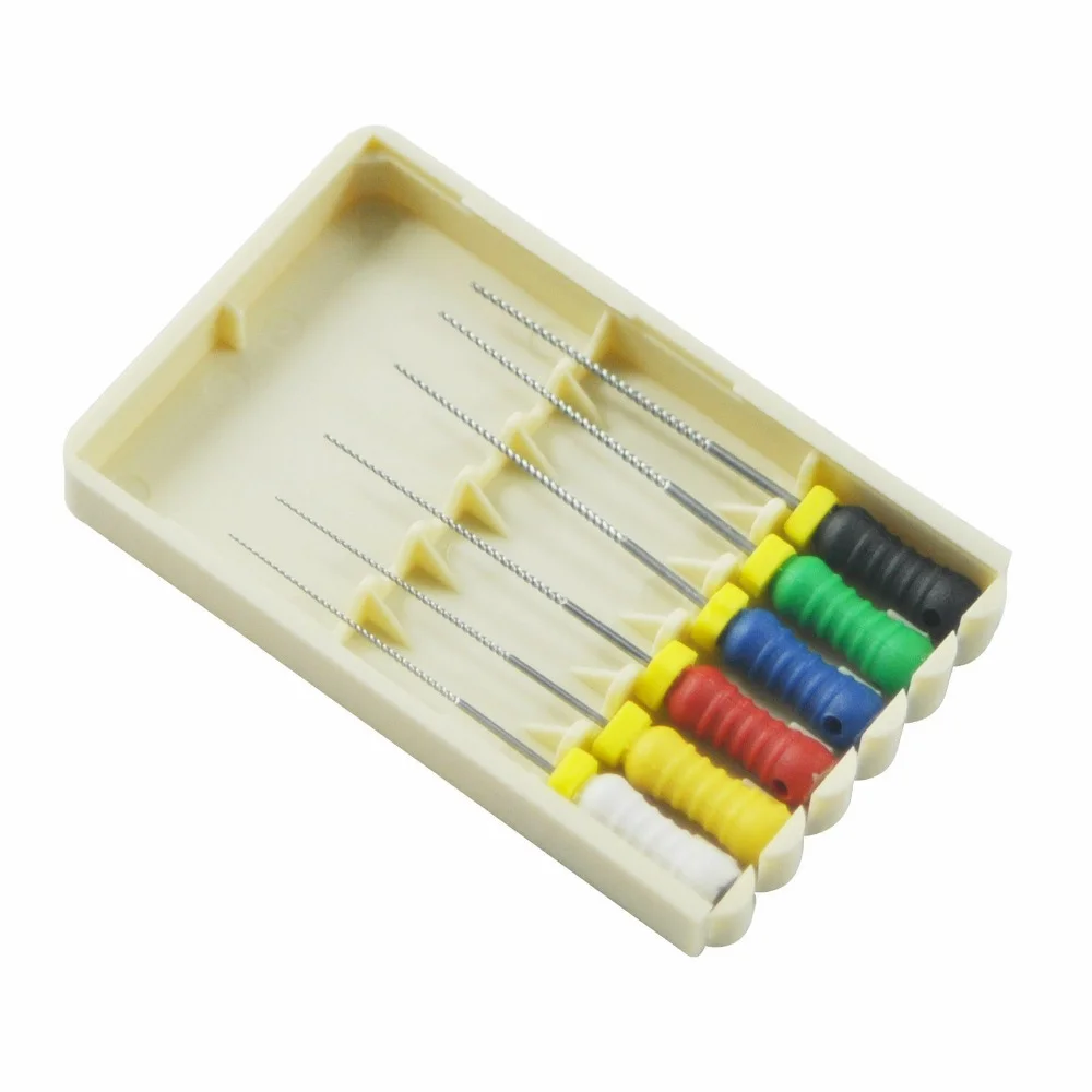 10 boxes Dental K-FILE 21/25/31mm Stainless Steel endo Root Canal Files Hand Use K-files Endodontic Instruments