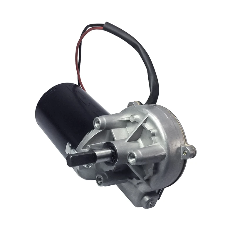 DC Шестерни мотор двери гаража Raplacement 12V 24V 45/50 об/мин постоянного тока для электрического велосипеда червь Шестерни Мотор левый и правый угол двойной плоский Вал