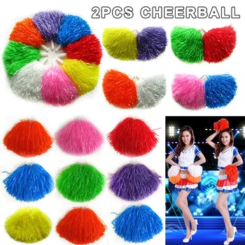 

2pcs Girls Cheerleader Pom Poms Cheerleading Cheer Dance Party Club Decor SEC88