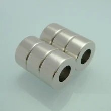 20 шт. неодимовые кольцевые магниты Dia10-dia5x10mm N35 Сильные кольца NdFeB редкоземельный магнит ремесло маленькое круглое кольцо с отверстием