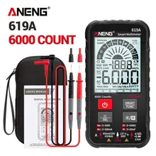 ANENG – multimètre numérique 619A, NCV mètre, testeurs de tension, courants AC/DC, True RMS, 6000 comptes, barre analogique professionnelle 