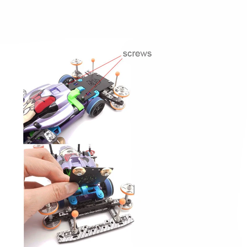 6Pcs CNC Car Catcher Plates Tail Swing Parts 15474/95383/95204