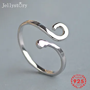 

Jellystory Fashion 925 Sterling Silver Open Rings for Women Adjustable Ring Minimalist Jewellery Weddings Party Gifts Wholesales
