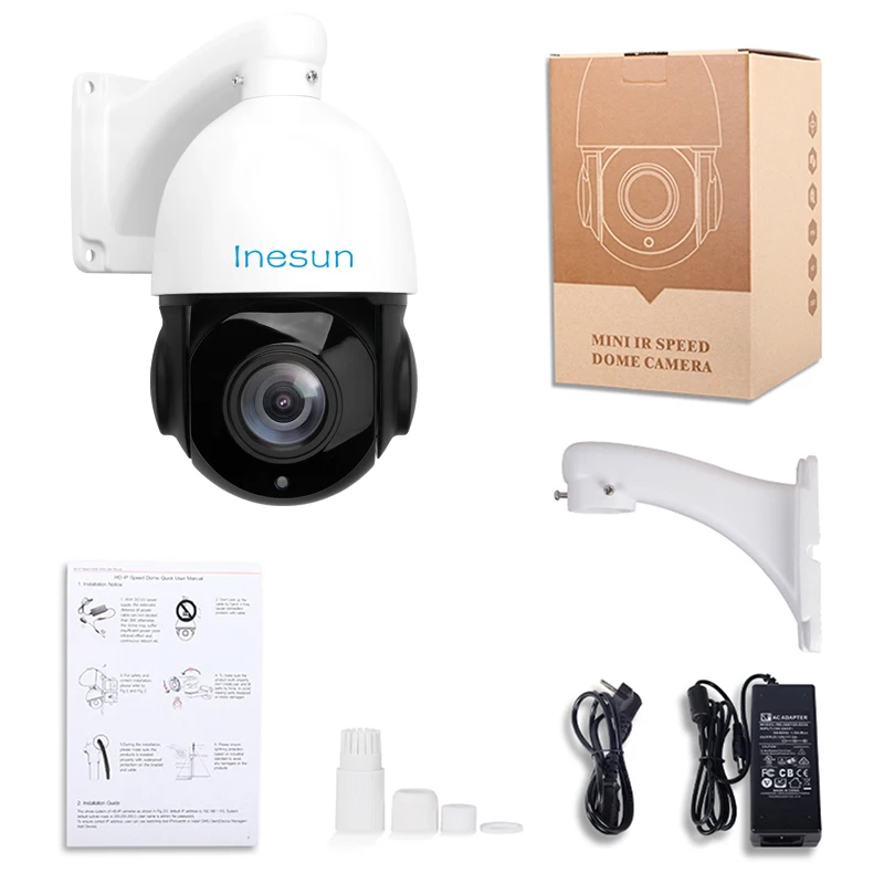 Inesun 2MP 5MP AHD камеры PTZ Безопасности Камера 30X Оптический зум 4-в-1 HDTVI/AHD/CVI/CVBS наружного видеонаблюдения высокого Скорость купольная ip камера