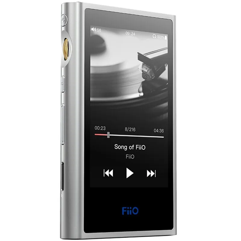 FiiO M9 HIFI AK4490EN* 2 Сбалансированный wifi USB DAC DSD Портативный Аудио MP3 плеер с высоким разрешением Bluetooth LDAC APTX FLAC - Цвет: Серебристый