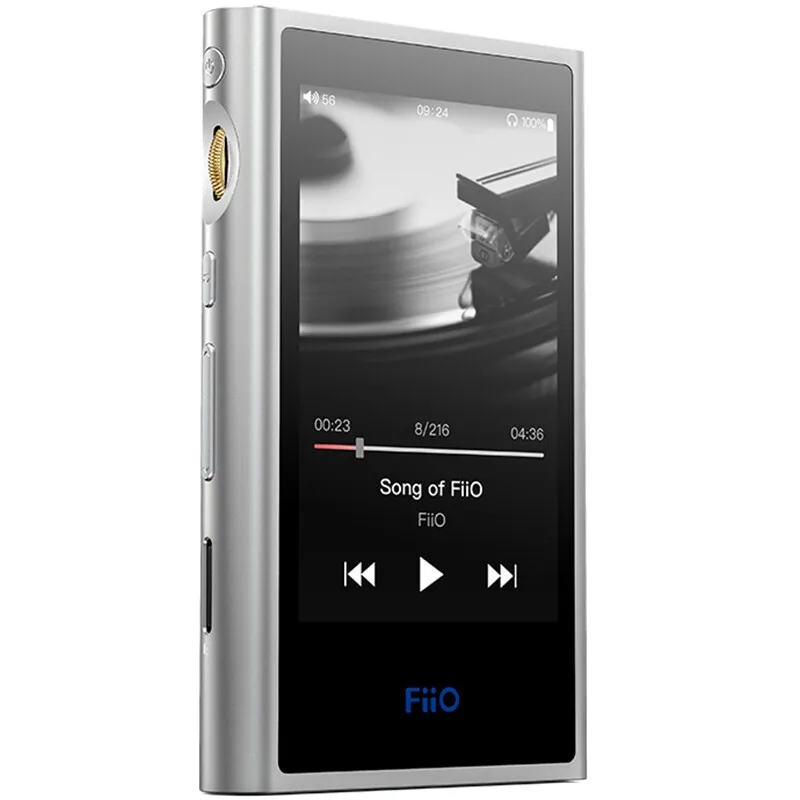 Серебристый FiiO M9 HIFI AK4490EN* 2 Сбалансированный wifi USB DAC DSD Портативный Аудио MP3 плеер с высоким разрешением Bluetooth LDAC APTX FLAC - Цвет: Серебристый