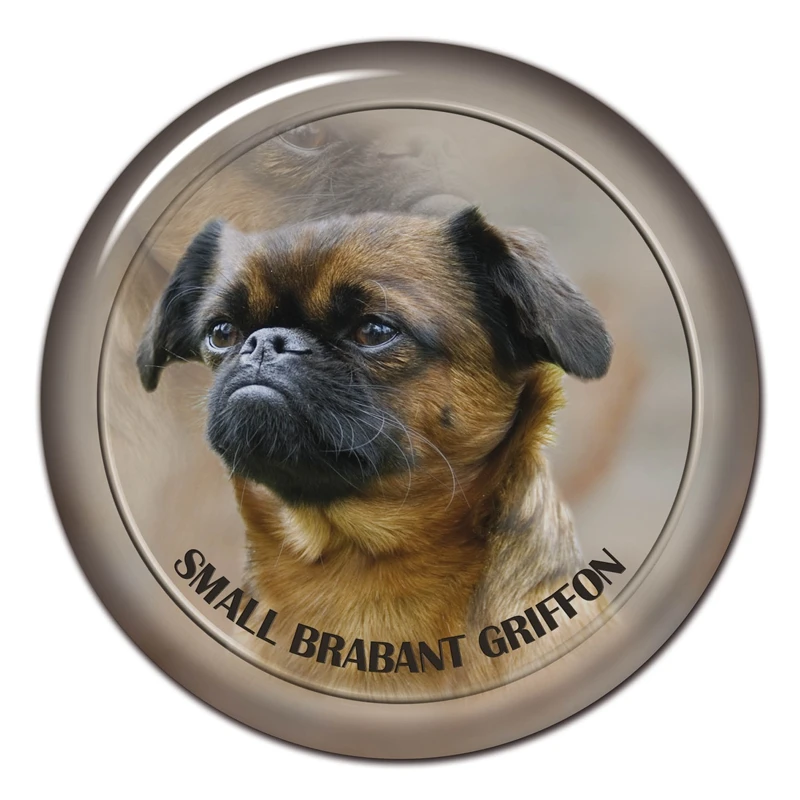 

S30468# 13CM/15CM/17CM PVC Decal Brabant Griffon Small Dog V2 Car Sticker Waterproof for Bumper Rear Window Laptop Toilet