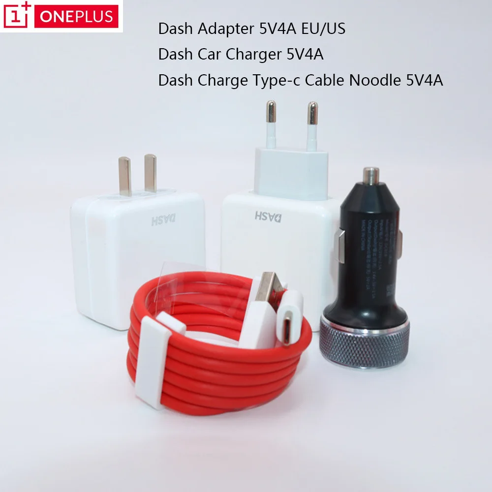 Оригинальный Oneplus Dash ЕС и США Зарядное устройство 5V4A автомобиля для One plus 6 5/5 T/3/3T