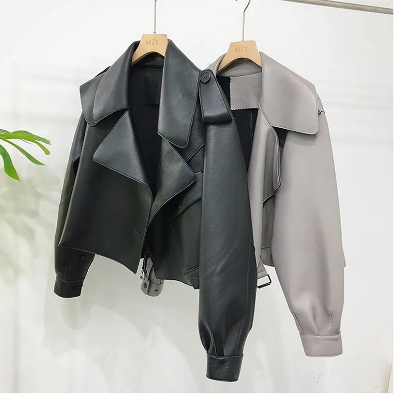 Женские куртки из натуральной овечьей кожи пальто высшего качества модные