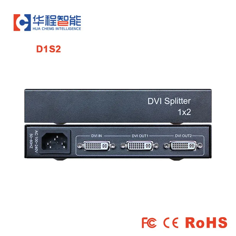 Ams-D1S2 1X2 Dvi Splitter 1 In 2 Out Dvi Adattatore Connettore Dvi-D 24 + 1 Cavo Per Xiaomi Tv Box Led Schermo Lcd Cavo Dvi