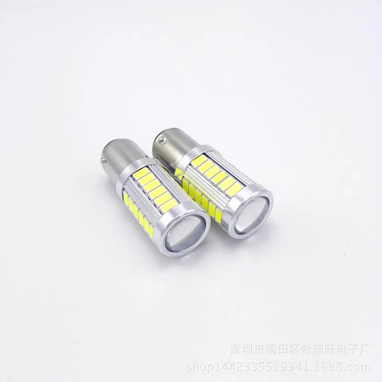 Автомобильный светодиодный фонарь заднего хода T20 7440 7443 5630 5730 33smd тормозные огни поворотные огни