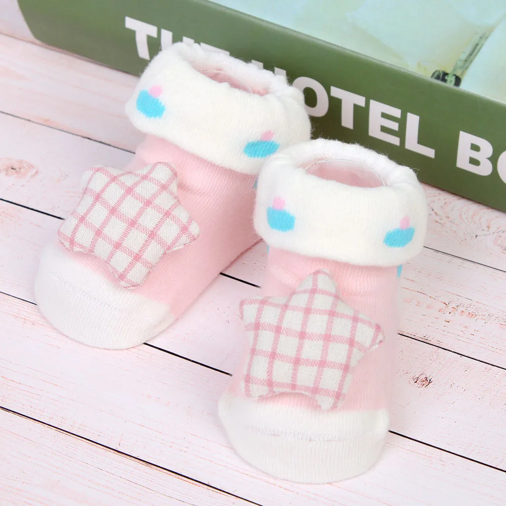 MUQGEW, новинка, зимние носки для детей, носки-тапочки для новорожденных мальчиков и девочек с милыми мультяшными глазами нескользящие носки-тапочки для малышей