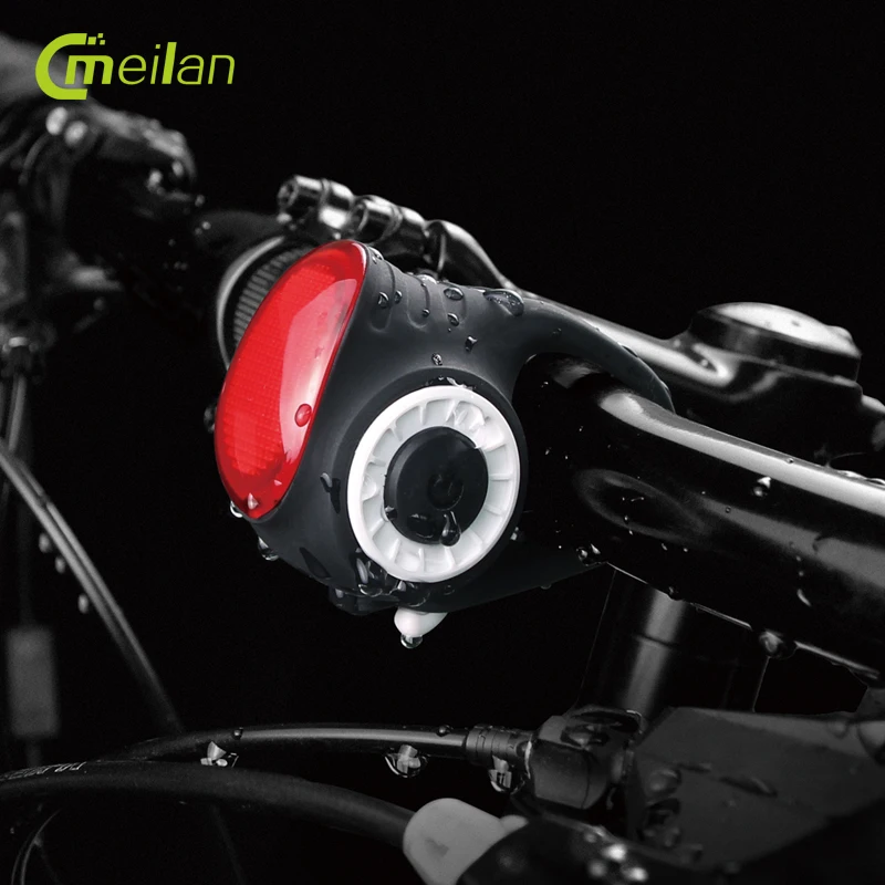 Top Meilan S3 Bike Light COB Bell Anti-Theft Alarm Wireless Bicycle Rear lantern Tail Lamp USB Charging Cycling Safety Lights 2