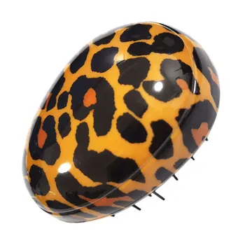 

1Pc Leopard Pattern Salon Hair Massage Comb Anti-static Scalp Comb Detangling Hair Brush for Curly and Tangled Hair(Leopard)