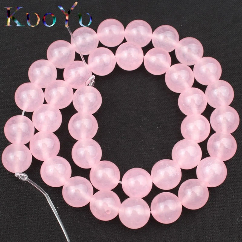 

AAA+ Natural Pink Jades Round Loose Stone Beads For Jewelry Making 15"inch 4/6/8/10/12mm Making DIY Bracelet Pendant Necklace