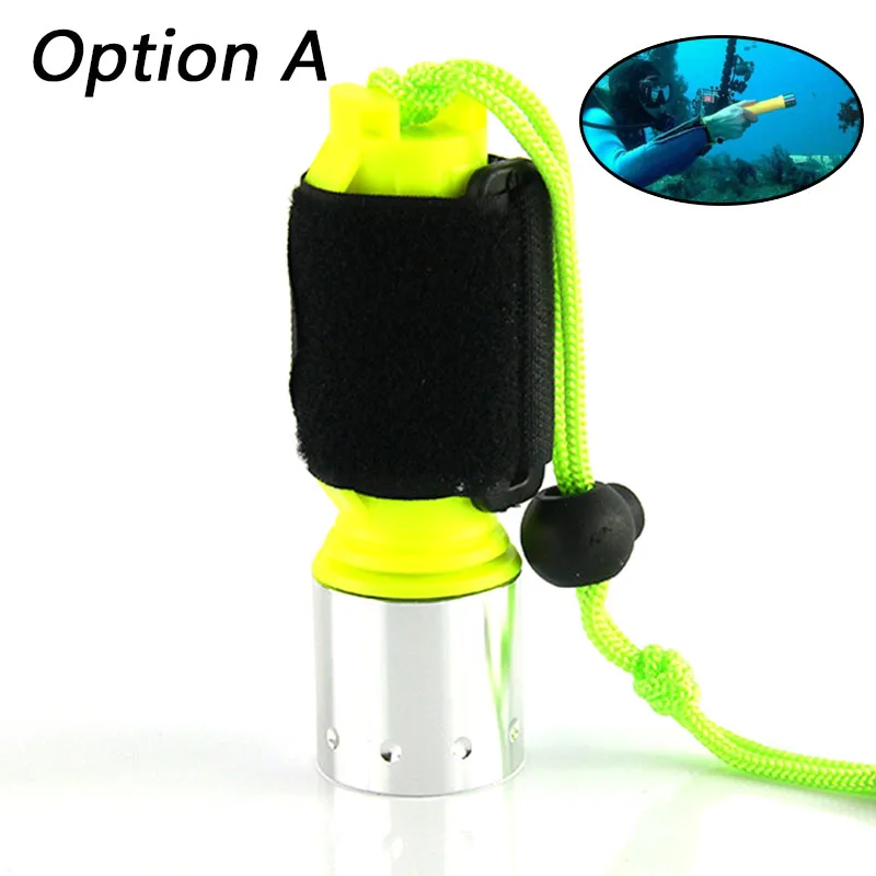 Litwod Z30 светодиодный фонарик 2000LM T6 светодиодный водонепроницаемый подводный подводное погружение Дайвинг фонарик Фонарь Лампа для дайвинга - Испускаемый цвет: Option A