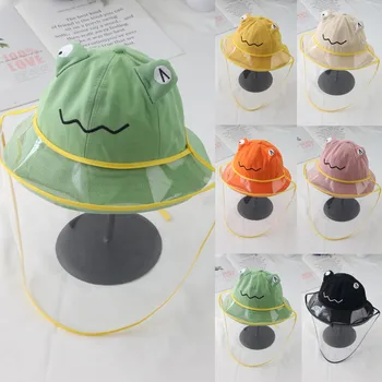 

Child Summer Cute Pattern Anti-spitting Hat Dustproof Cover Cap Bucket Hat Effectively isolates saliva carrying viruses In stock