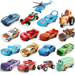 Disney Pixar Car Lightning McQueen Семья Джексон Сторм Рамирес 1:55 DieCast Металлического Сплава Автомобиль Фигурку Игрушки Рождественский Подарок