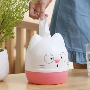 

Cute Cartoon Tissue Box Napkin Paper Container Cute Cat Napkin Case Paper Towel Holder for Home Car Decoration