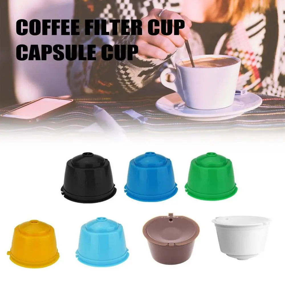 

Reusable Nescafe Dolce Gusto Coffee Capsule Filter Cup Refillable Caps Spoon Brush Filter Baskets Pod Soft Taste Sweet Freeship