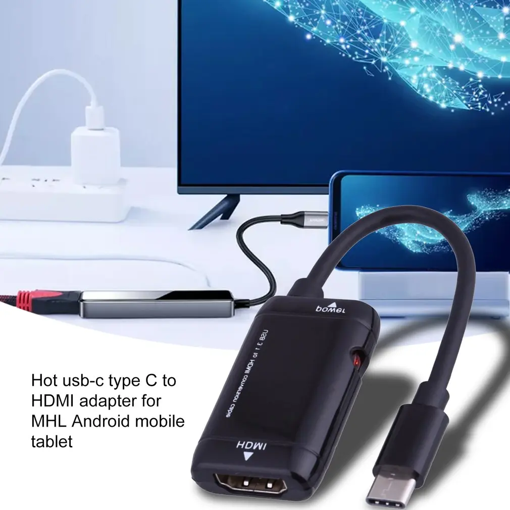 USB-C type C к HDMI адаптер USB 3,1 ТВ кабель для MHL Android телефон планшет для MacBook для huawei Matebook