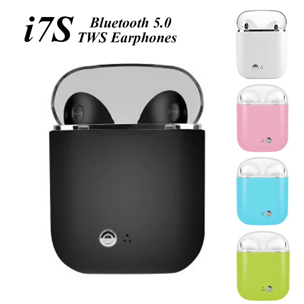 I7s TWS Bluetooth наушники стерео беспроводные наушники HIFI Звук Спортивная гарнитура Беспроводные Игровые наушники для iphone xiaomi