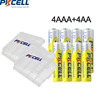 PKCELL 4Pcs 2600mAh AA rechargeable Batteries +4Pcs AAA Batteries 1000mAh 1.2V NI-MH AA/AAA Rechargeable Battery for Camera toy ► Photo 1/6