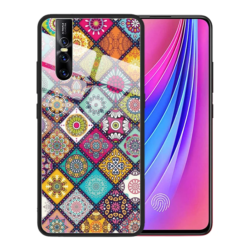 ДЛЯ VIVO V17 NEO EX 3 S1 V15 Pro V11 V9 V7 Plus V5 молодежный чехол из закаленного стекла для задней