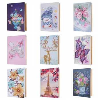 

DIY Special Shaped Diamond Painting Photo album Diamond Embroidery Mosaic Christmas Cards Postcards Birthday Xmas Gift