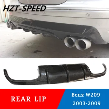 

W209 CLK280 CLK500 CLK63 Carbon Fiber Rear Bumper Diffuser Lip for Mercedes Benz W209 2003-2009