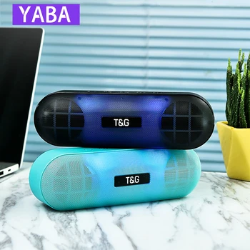 

LED Portable Bluetooth Speaker Metal Outdoor Super Bass Wireless Loudspeaker 3D Stereo Music Surround With Mic FM Aux Support TF