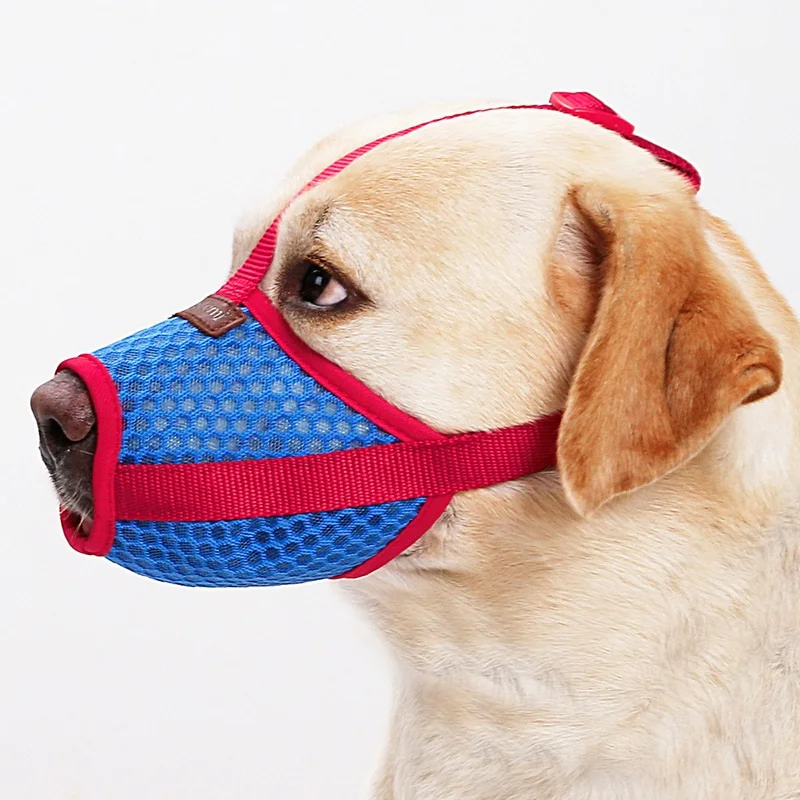 

Hot Sell Pet Mouth Cover Air Mesh Dog Muzzle for Anti-Biting Anti-Barking Licking Fit For Small Large Dog Free Shipping
