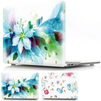 

Floral New Hard PVC Replace Cover Case Skin For Macbook Air Pro Retina 13.3 11 15 15.4 Pro 13 With Touch Bar Hot Xmas Gift Cover
