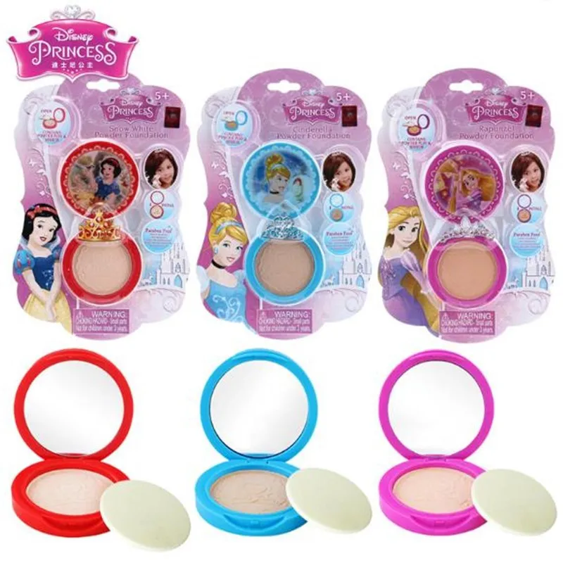 Disney Snow White for Girls Children Make-up Birthday Presents Interest Development Pretend Play Moisture Soft Pressed Powder |
