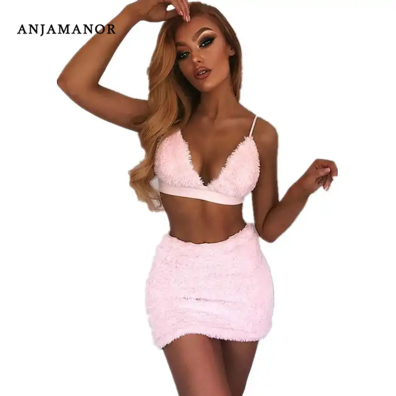 Pink two piece skirt and top Clearance