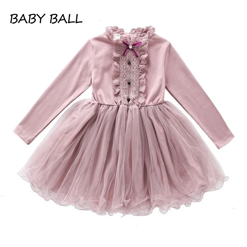 New Brand Girls Clothes Elegant Retro Design Baby Party Dress For Children Clothing Tutu Birthday 4-12 Years | Детская одежда и