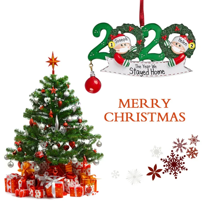 

Christmas Personalized Name Ornament Kit Family Adult Children Kid Gift Toy Xmas New Year Decorating Kit Creative
