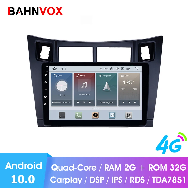 9 &quotandroid 10 0 автомобильный dvd-плеер RAM2G с gps для Toyota yaris 2008 2011 автомобильное радио